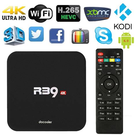 Docooler R39 TV Box RK3229 Quad Core KODI 16.1XBMC UHD .